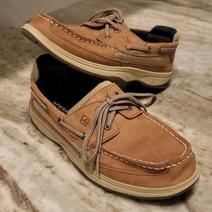 Sperry Top-Sider Boys Tan  Lanyard Boat Shoe size 6